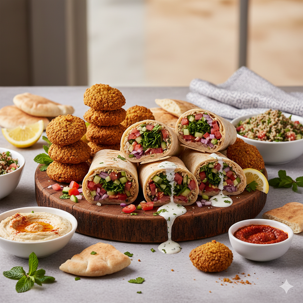 Falafel wraps